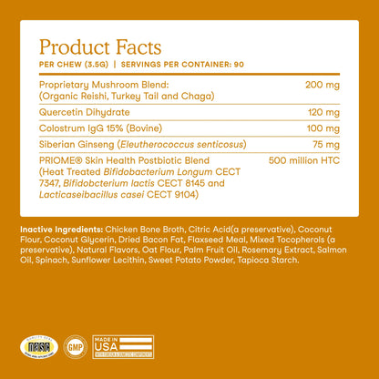 Allergy & Immune Soft Chews for Dogs, Seasonal Allergy & Immune System Support