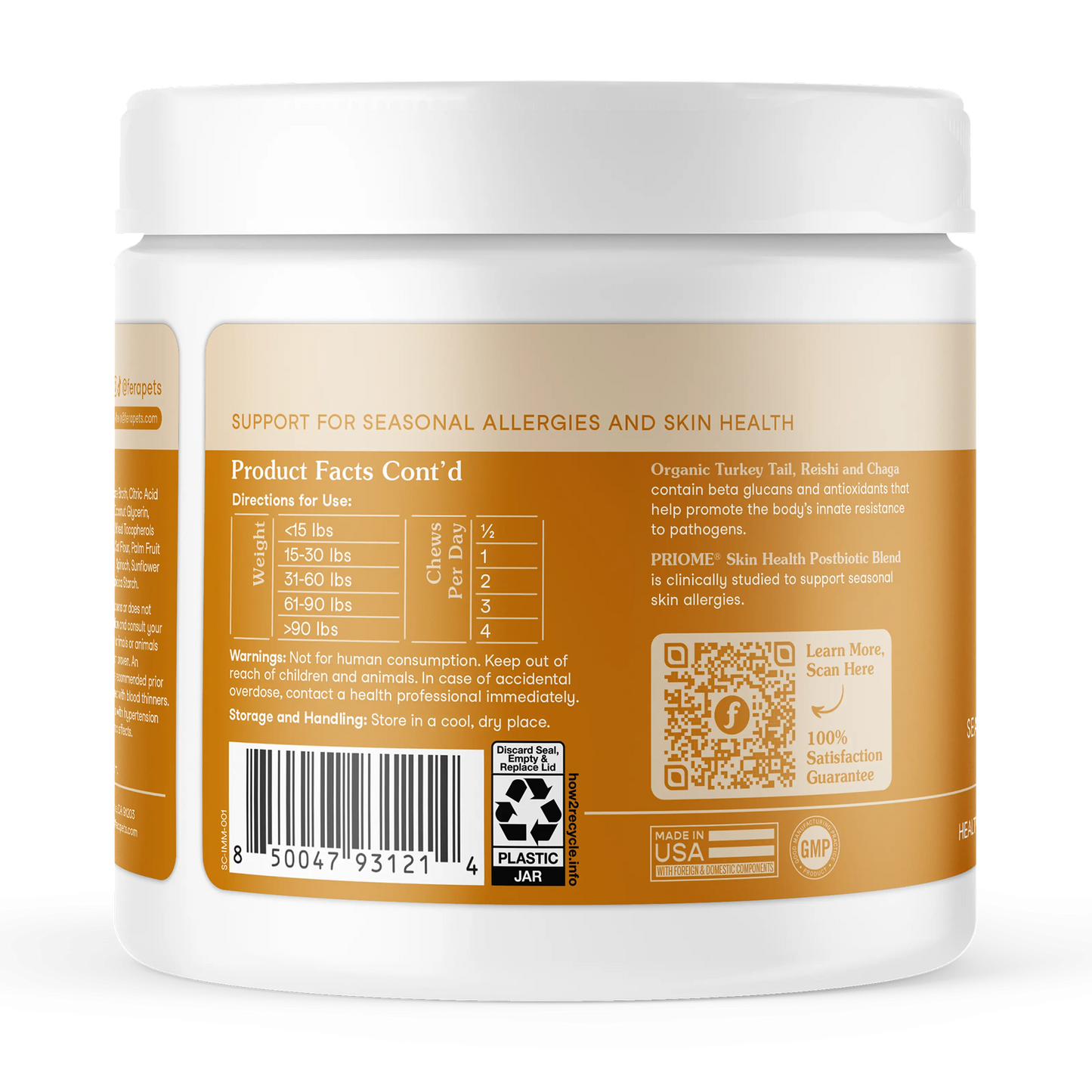 Allergy & Immune Soft Chews for Dogs, Seasonal Allergy & Immune System Support